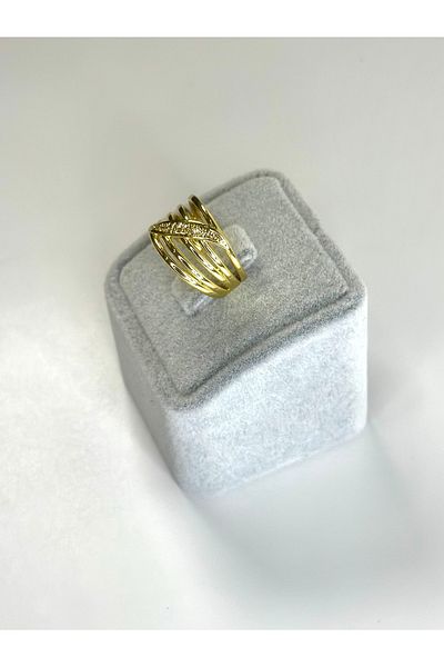 Store 316L Surgical Steel Leaf Ring - Gold Color, No Tarnish & Allergy Free Guaranteed