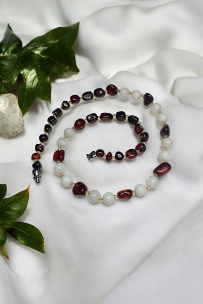 KehribarCo Kehribar-Ay Taşı Bebek Ve Çocuk Kolye