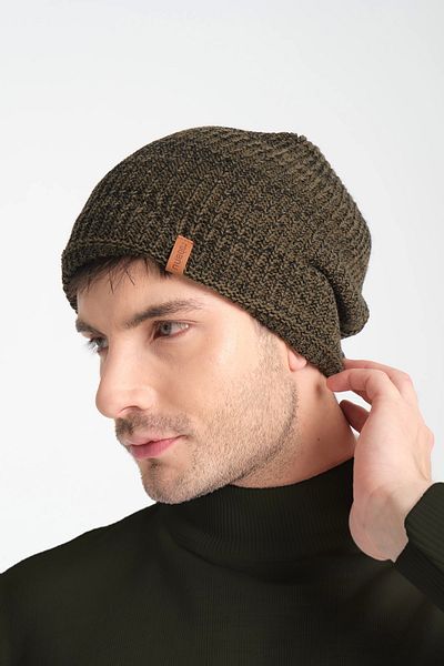 robanu Unisex Gray Soft Khaki Green Beret |   Elegance Against Colds