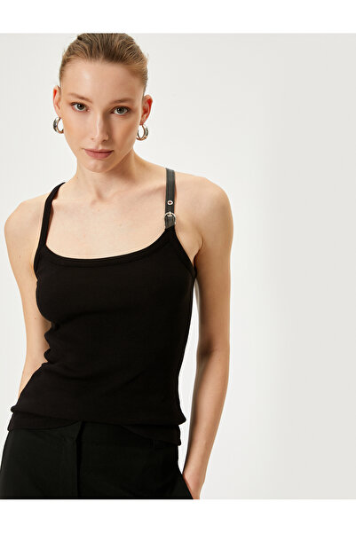 Koton Λουράκι αθλητικής πόρπης με κορδόνι, λεπτομερές βαμβακερό