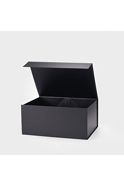 Home in Joy Kutu Büyük XL 44x32x20 cm Siyah Lamine Mıknatıslı Kapak
