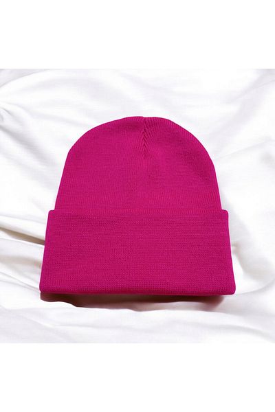 KANİNCHEN Unisex Basic Plain Beret - Winter Design