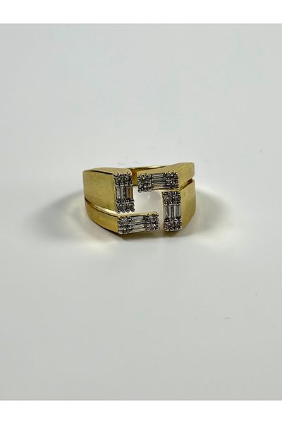 Store 316L Surgical Steel Leyla Ring - Gold Plated, Tarnish Free & Allergy Free Guaranteed