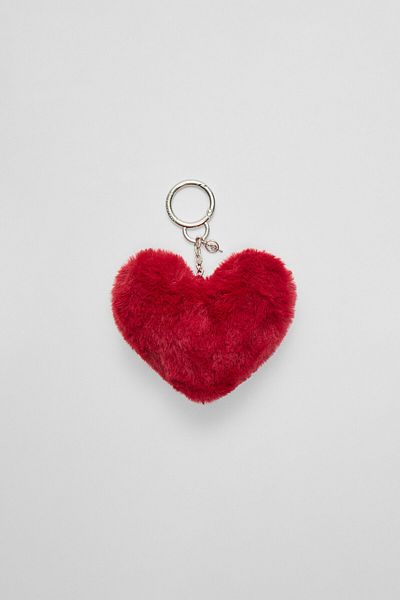 Stradivarius Faux fur heart charm