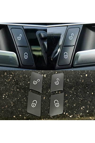 kaytaz Mercedes Uyumlukilit Düğme Kaplamaları Siyah W204 W212 W207 W117 W176 ...