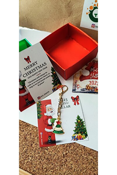 cacatasarım Χριστουγεννιάτικο στολίδι για τσάντα με φιγούρα χριστουγεννιάτικο...