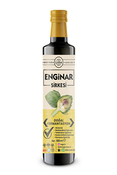 Luga Enginar Sirkesi 500 ml - Doğal Fermantasyon, Katkısız