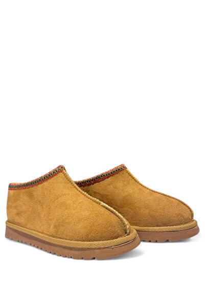 Melissa Boutique Kadın Taba Süet İçi Kürklü Kaymaz Taban Bilekte Bot