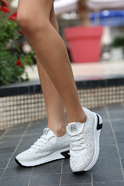 kajal ayakkabı RİSSO 103 Трикотажні в'язані черевики з каменем