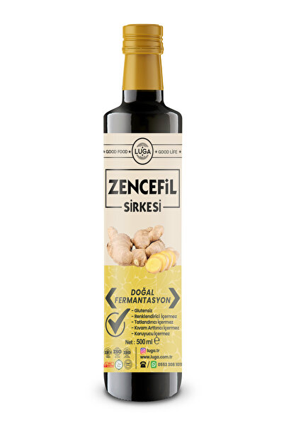 Luga Zencefil Sirkesi 500 ml - Doğal Fermantasyon, Katkısız