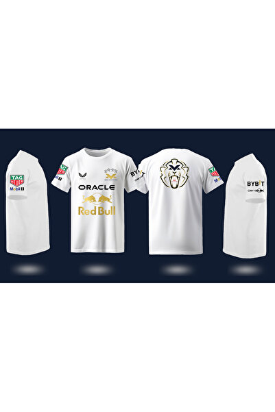 niceworkbynicehands FORMULA 1 MAX VERSTAPPEN REDBULL ÖZEL TASARIM BEYAZ T-SHIRT