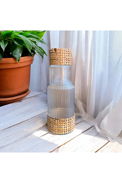 Toprak Design Bardaklı Başucu sürahisi