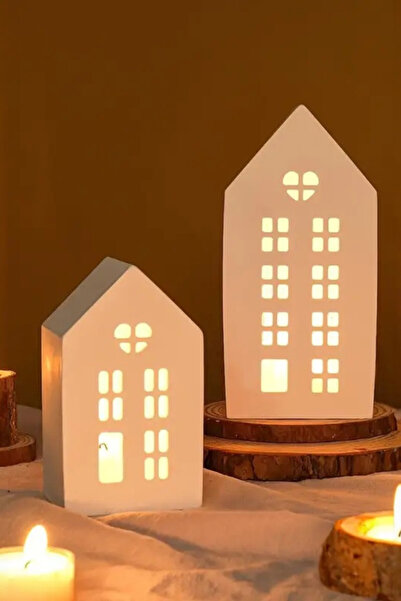 Havalı Tasarım 2 Lİ EV MUMLUK - OBJE