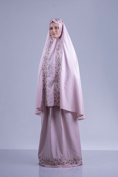 tulteks Flowery Tulteks Two Piece Prayer Dress