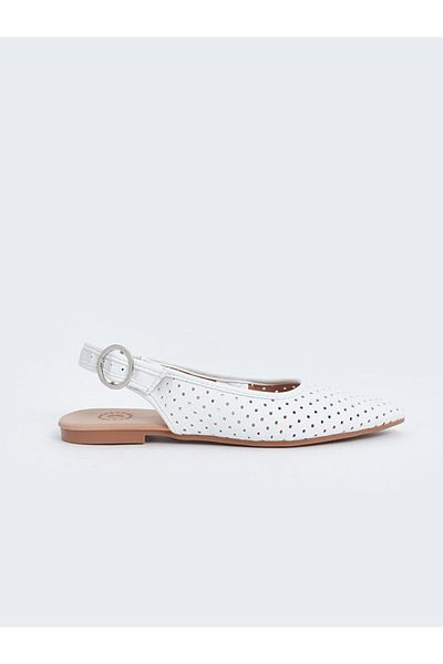 LC Waikiki Balerini de damă cu aspect piele elastic cu vârf ascuțit