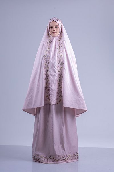 tulteks Flowery Tulteks Two Piece Prayer Dress