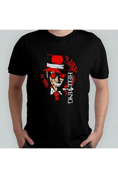 Pixxa Μπλουζάκι Hellsing Crew Neck 100% βαμβακερό - Μοντέλο 1
