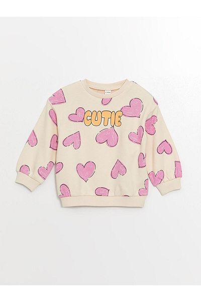 LC Waikiki Baby Pink Hooded Long Sleeve Baby Girl Zip-Up Sweatshirt
