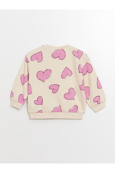 LC Waikiki Baby Pink Hooded Long Sleeve Baby Girl Zip-Up Sweatshirt