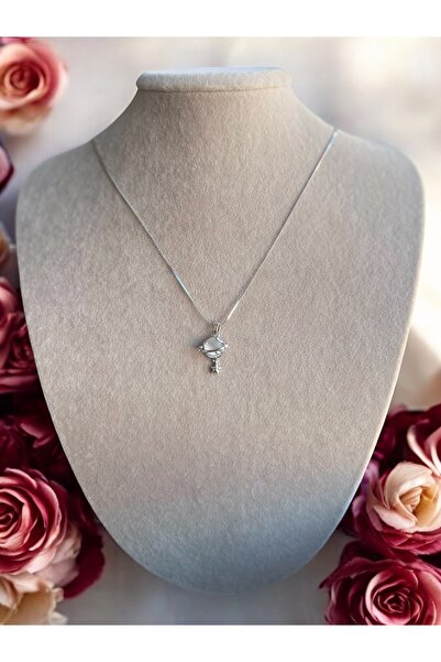 AURA GARDEN Çelik Gezegen Kolye