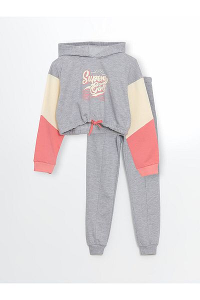 LC Waikiki Lcw Hooded Girl's Tracksuit Set