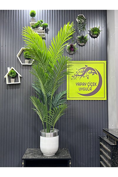 İremÇiçekçilik Yapay Çiçek Uygula Yapay Ağaç Salon Çiçeği 9 Yaprak 170 Cm Areka
