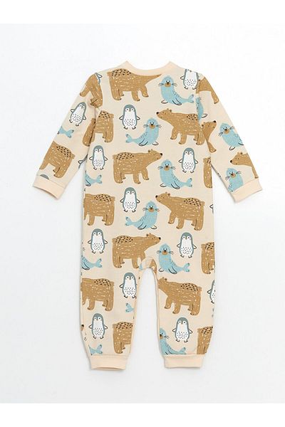 LC Waikiki Lcw Crew Neck Printed Baby Boy Romper Fast Fashion