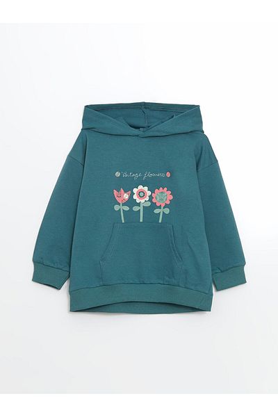 LC Waikiki Lcw Baby Hooded Baby Girl Tracksuit Set