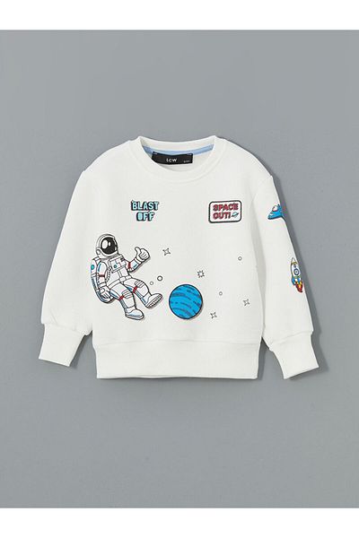 LC Waikiki Lcw Crew Neck Printed Boys' Sweatshirt
