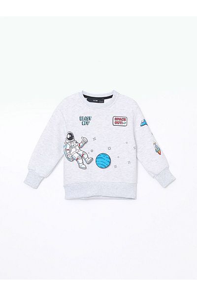 LC Waikiki Lcw Crew Neck Printed Boys' Sweatshirt