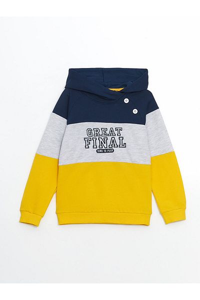 LC Waikiki Lcw Hooded Printed Boys' Sweatshirt