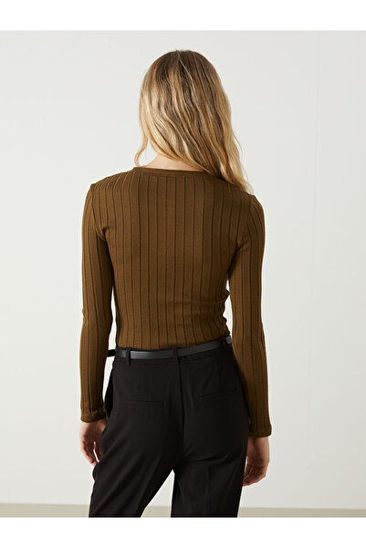 LC Waikiki LCW Vision Bisiklet Yaka Dokulu Kadın Body