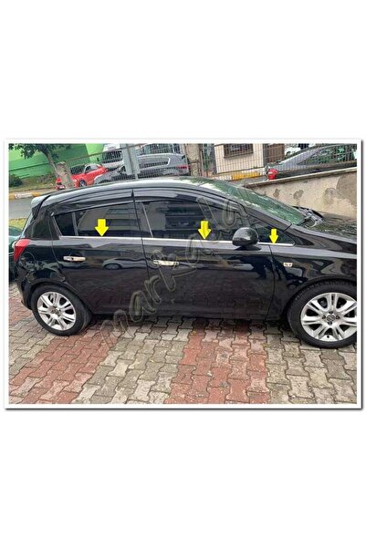 Woc Chrome Opel Corsa D Krom Cam Çıtası 2006-2015 6 Parça Paslanmaz Çelik