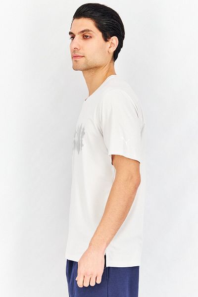 Puma Men Sportswear Fit Short Sleeve Training T-shirts, Off White