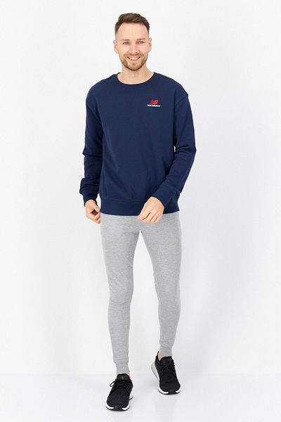 New Balance Unisex Sportswear Fit Long Sleeves Sweatshirt, Navy Blue