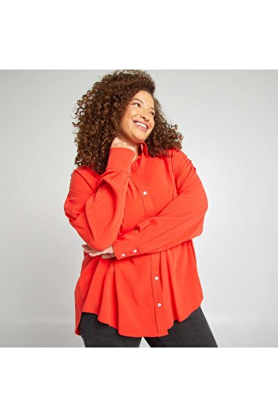 KIABI بلوزة فضفاضة باللون الأحمر