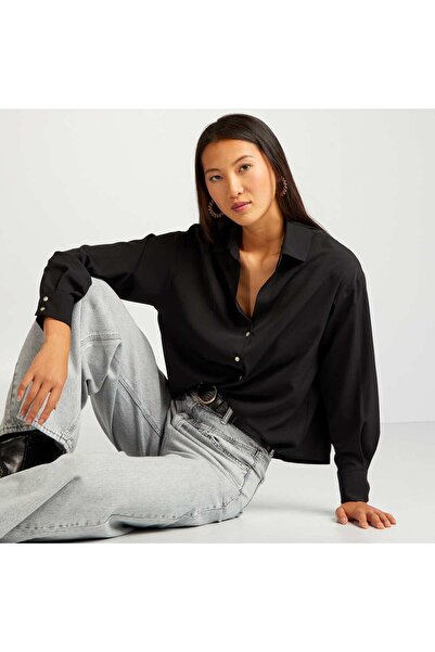 KIABI Flowing blouse black