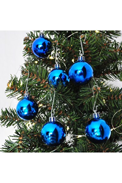 Bkmc Bile de decorare pentru copac 6 piese Ornament pentru copac de Crăciun