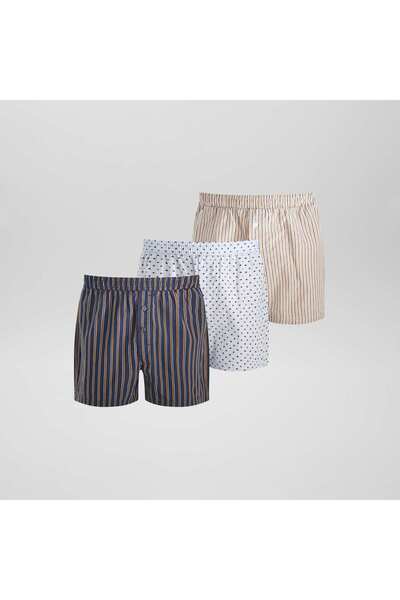 KIABI 3 pairs of boxer shorts BLUE
