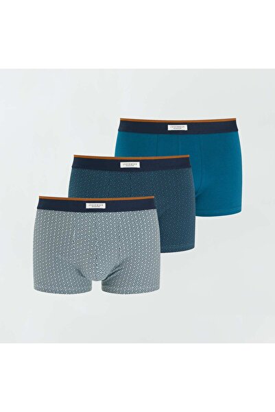 KIABI مجموعة من 3 أزواج من السراويل القصيرة المطاطية باللون الكاكي