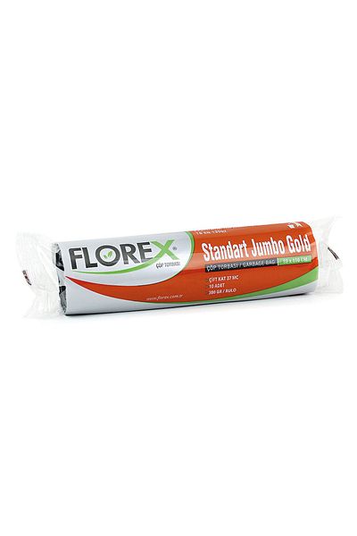 RNL04 Florex 20 Rolls - Standard Jumbo Trash Bag, Gold Star Fold - 512
