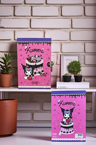 TOYFEST 80 Sheets Pink Kuromi Lock Notebook - 14X20