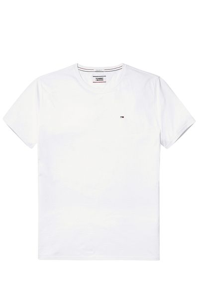 Tommy Jeans Férfi fehér póló - márkalogó, Skinny FiT, organikus pamut, nyári