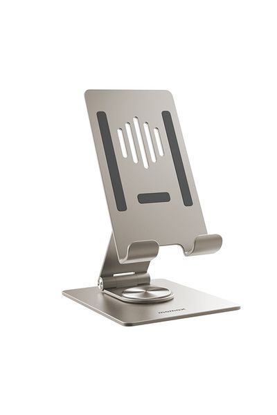 Momax Fold and Rotatable Phone and Tablet Stand Aluminum Alloy KH5 - Titanium