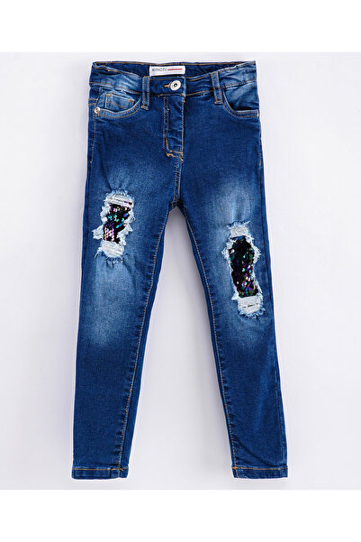 Minoti Minoti Denim Jeans With Sequin Details - Blue