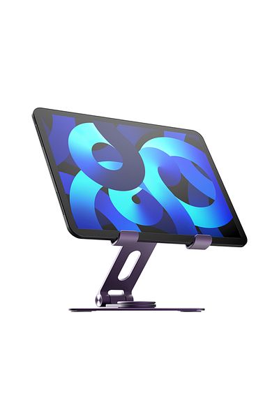 Momax Fold and Rotatable Tablet Stand 360-degree rotatable Aluminum Alloy KH8 - Purple