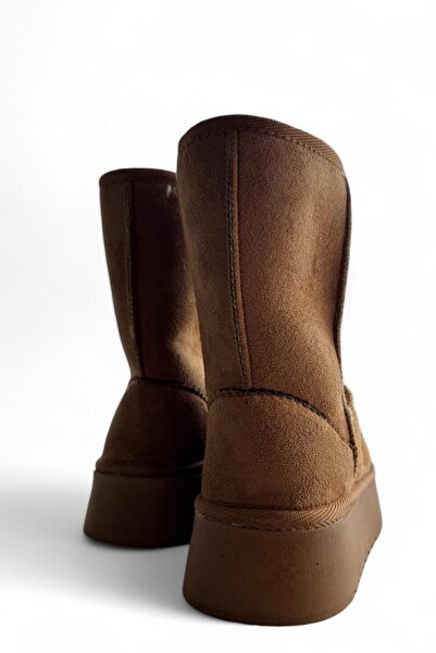 Melissa Boutique Kadın Taba İçi Kürklü Kalın Taban Midi Boy Kar Botu