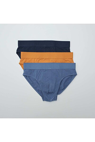 KIABI مجموعة من 3 سراويل داخلية بتصميم صديق للبيئة باللون الكاكي