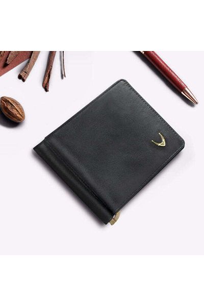 Hidesign Leather Money Clip - Black