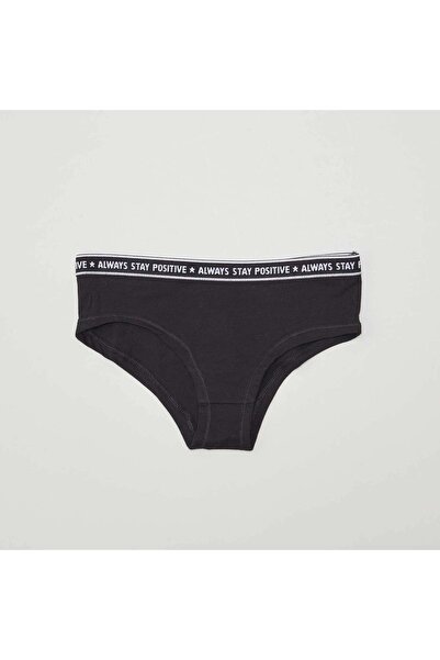 KIABI Pack of 3 pairs of stretchy boy shorts BLACK_WH